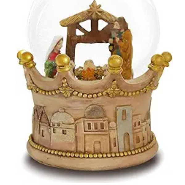 8.25" Musical Christmas Snow Globe with LED Light