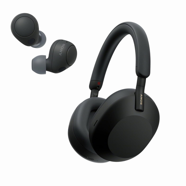 Sony WH-1000XM5 Premium Noise Canceling Headphones + Sony WF-C700N Wireless Noise Canceling Earbud (4 Colors)