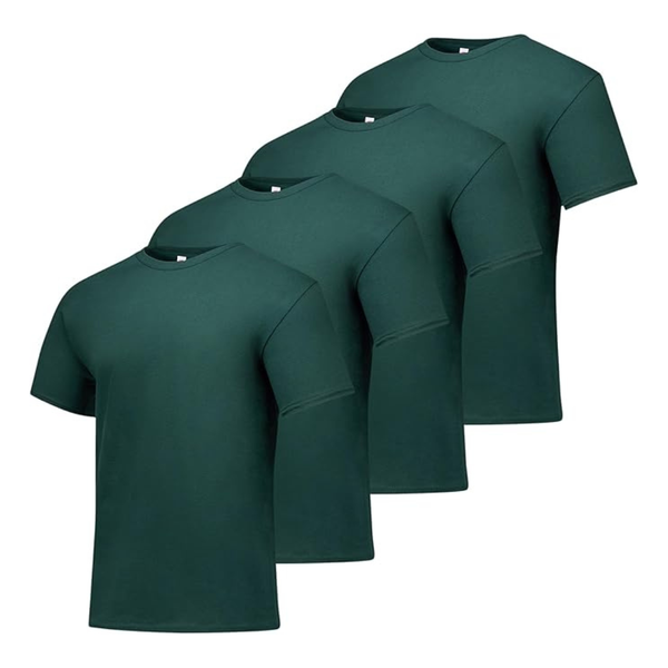 4-Pack Hanes Men's Short Sleeve Essentials Crewneck Cotton T-Shirt (S-3XL)