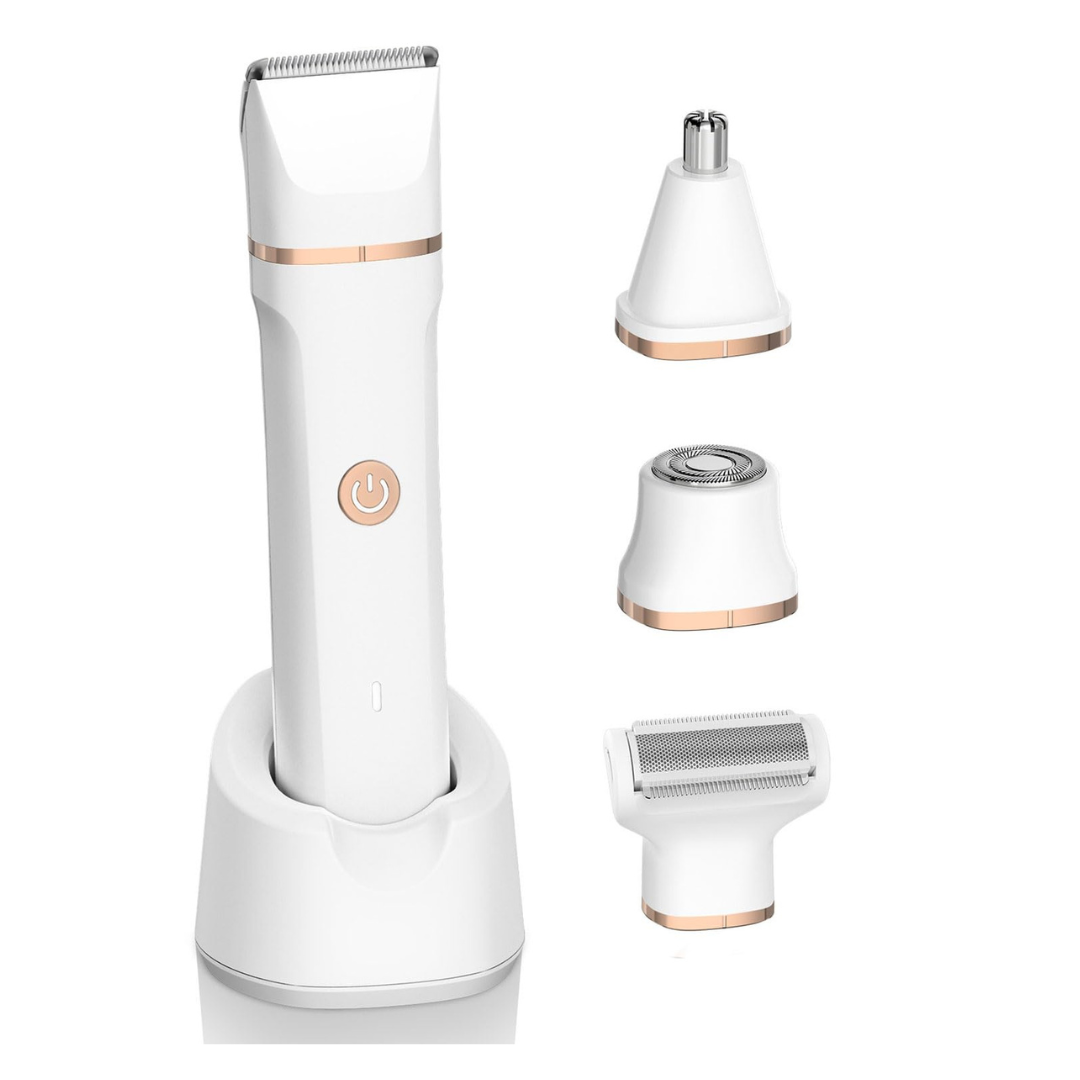 Freyars 4-in-1 Painless Electric Bikini Trimmer w/ 4 Heads