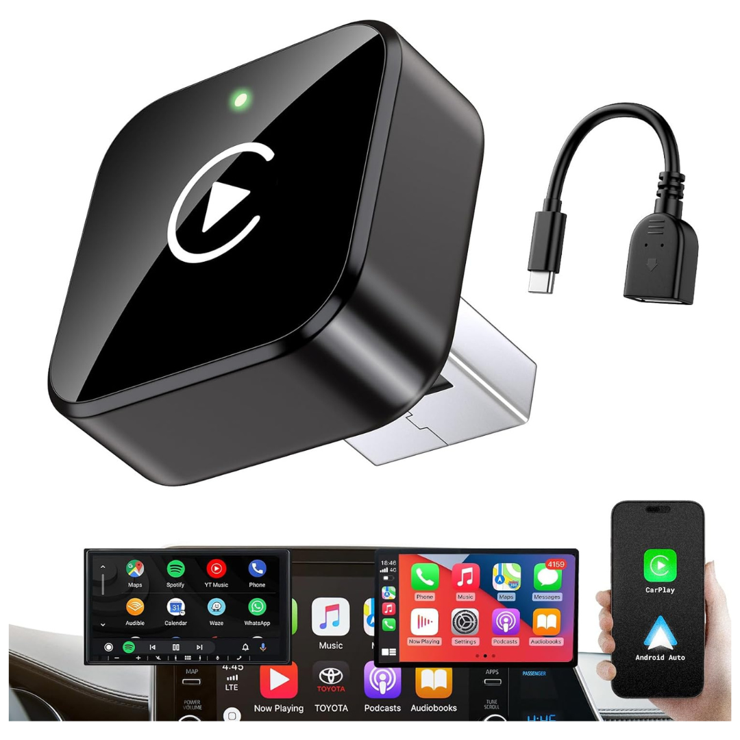 Wireless Mini CarPlay Adapter For iPhone & Android