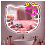 15.3'' x 13.3'' Anime Vanity Mirror With Neon Sign