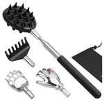 4-Piece Extendable Back Scratcher With Detachable Heads