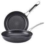 Anolon 8.25" & 10" X Aluminum Nonstick Frying Pan Set (Dark Gray)
