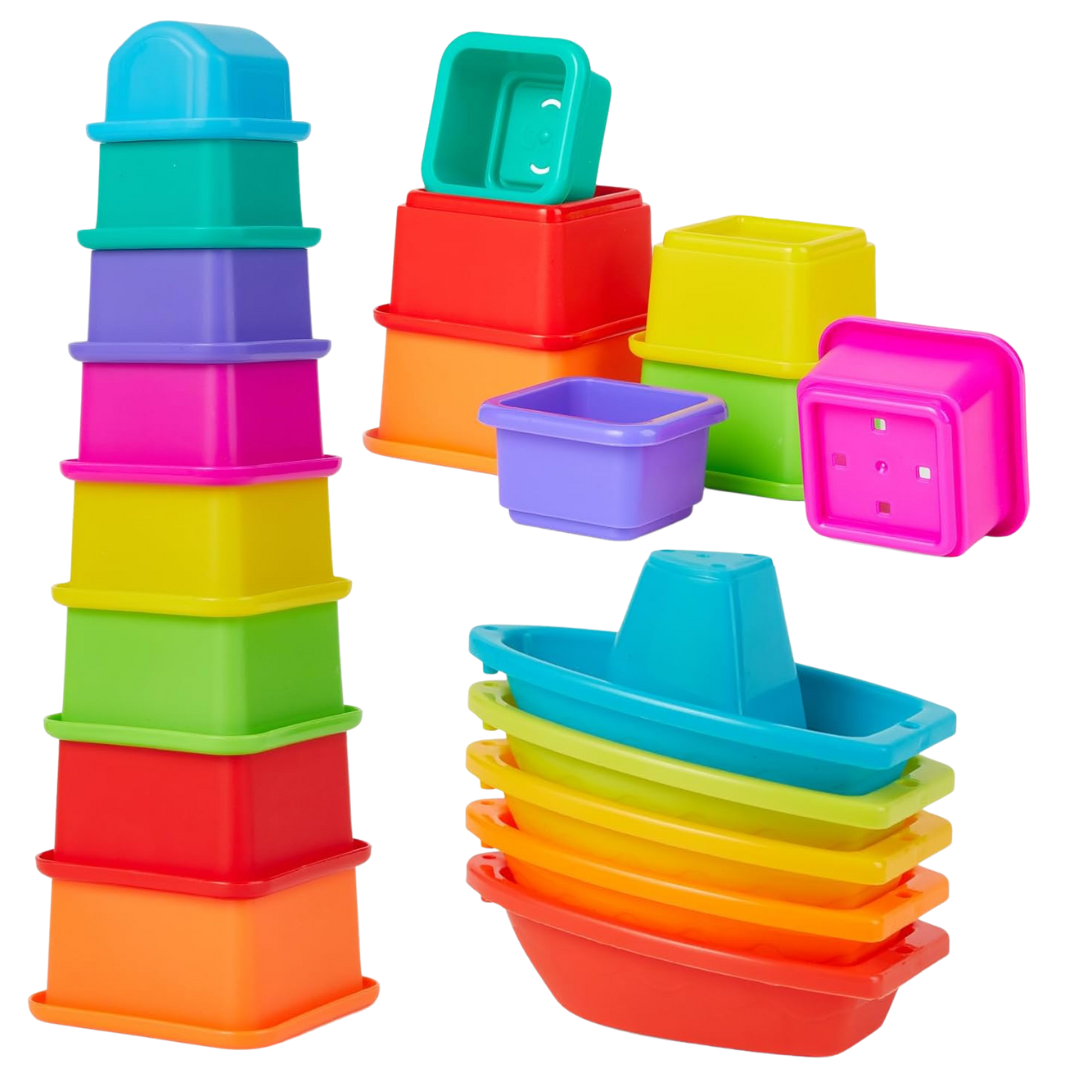13-Piece Stack & Count Cups Set With Numbers