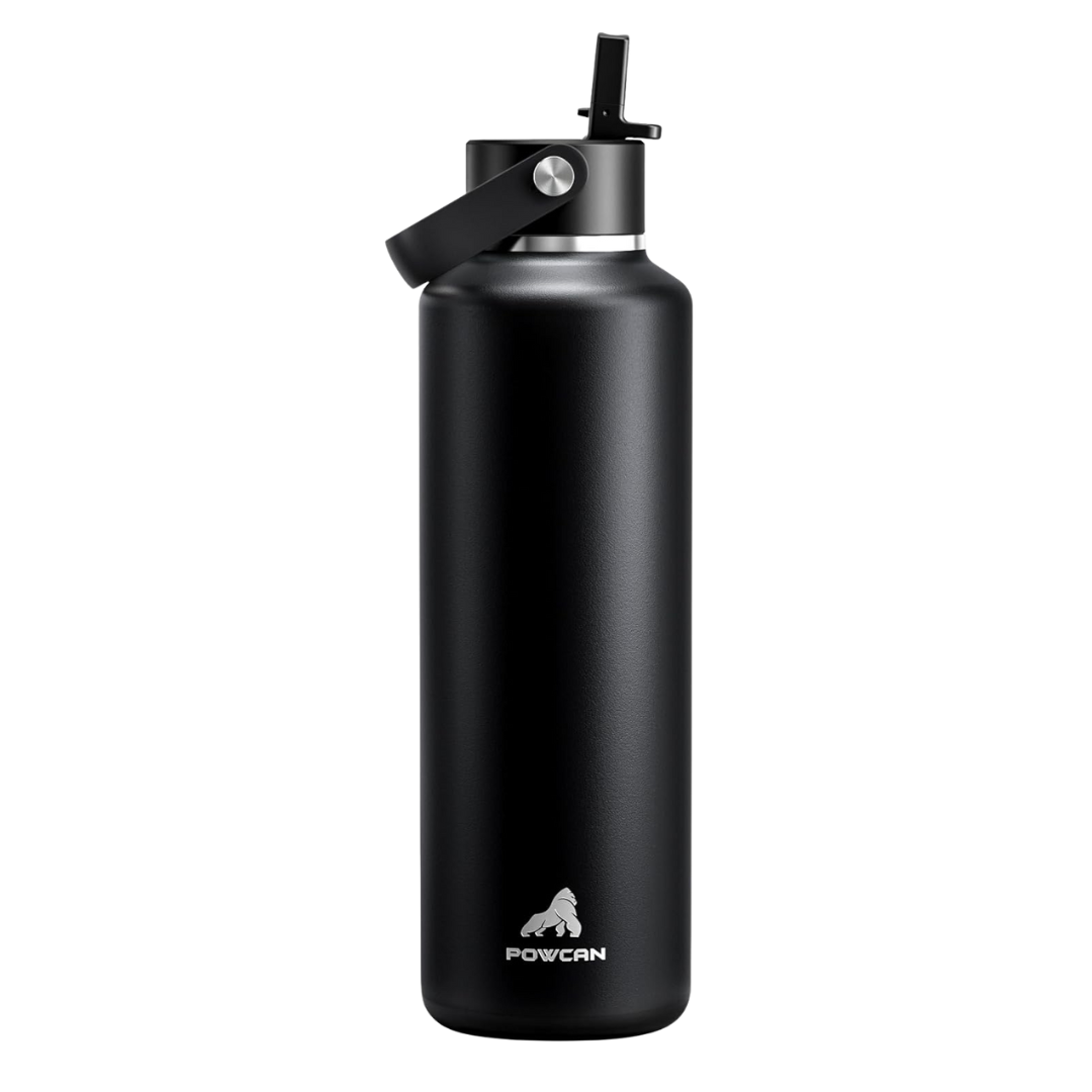 24-Oz Slim Stainless Steel Insulated Water Bottle W/ Straw (Various)