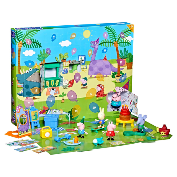 Peppa Pig George's Party Advent Calendar W/ 24 Surprise Toys & Stickers