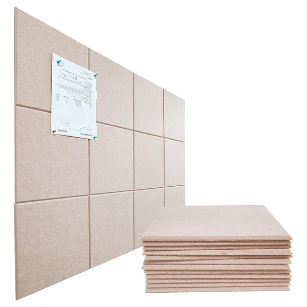 12-Pack 11.8' 'x 11.8 Large Cork Board Alternative (2 Colors)