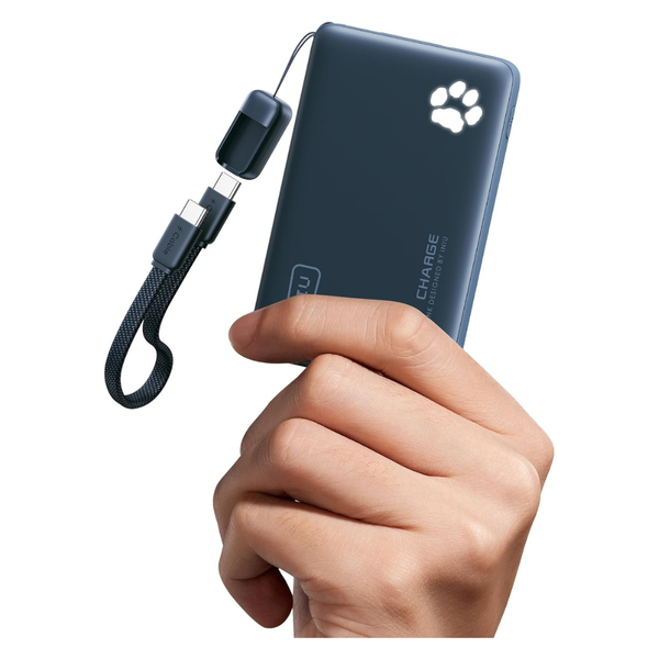 INIU 10000mAh 45W USB-C/A PD Power Bank W/ USB-C Lanyard Cable