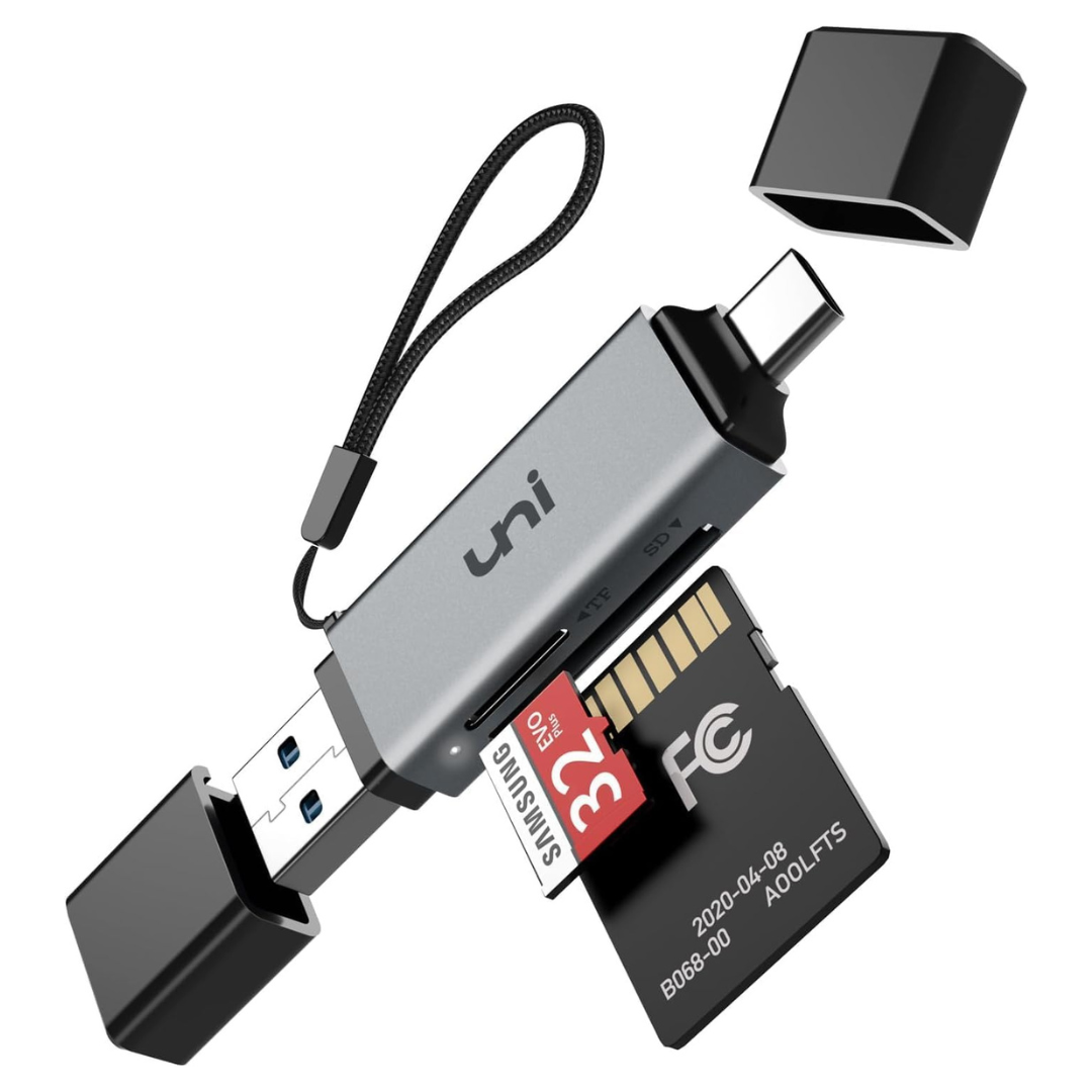 Uni USB C Memory Card Reader Adapter USB 3.0