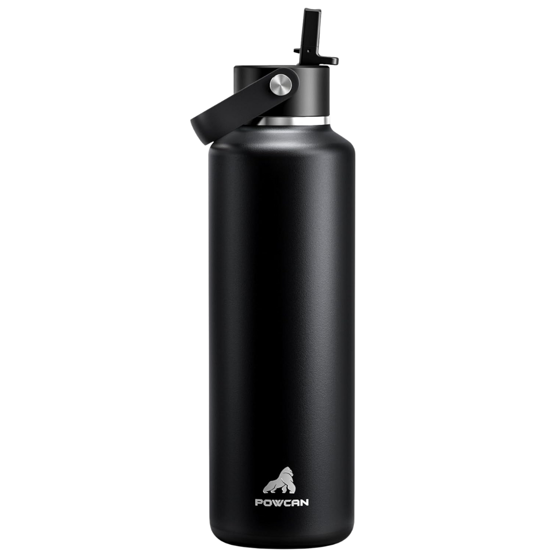 24-Oz Slim Stainless Steel Insulated Water Bottle W/ Straw (Various)