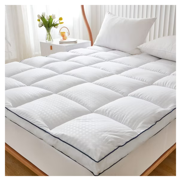 Justlet 2" Queen Size Extra Thick Soft Breathable Mattress Topper