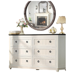 54" Joaxswe Farmhouse 6-Drawer Dresser White Chest Of Drawers