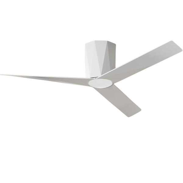 52" Ceiling Fans with Dimmable LED Lights (White)