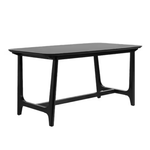 Walker Edison Mid-Century Solid 60" Trestle Dining Table