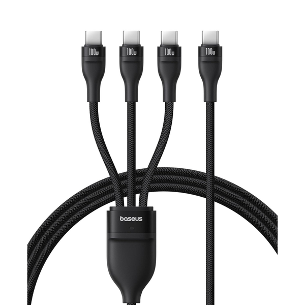 Baseus 3-in-1 USB-C Nylon Braided Fast Multi Charging Cable