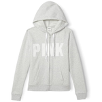 Victoria's Secret Women's PINK Logo Full Zip-up Sweatshirt (2 colors)