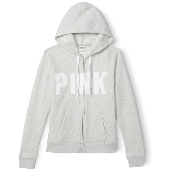 Victoria's Secret Women's PINK Logo Full Zip-up Sweatshirt (2 colors)