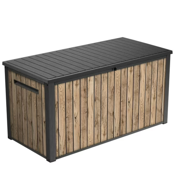 Keter 170 Gal. Resin Deck Box Signature Collection Indoor/Outdoor Storage