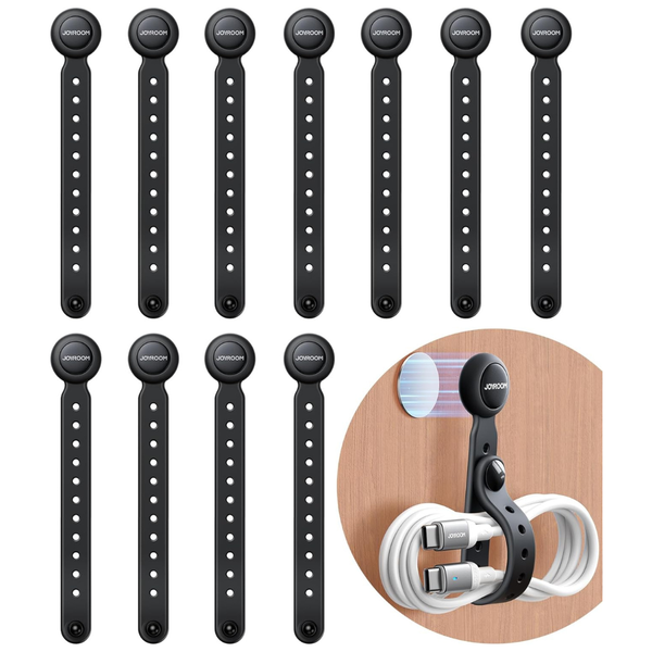 12-Pack of Joyroom Silicone Magnetic Cable Ties