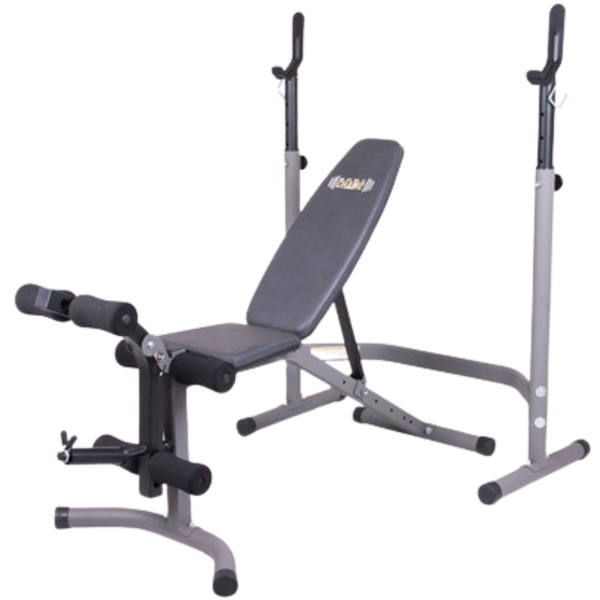 2-Piece Body Champ Weight Bench & Squat Rack Stand