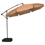 10ft Mapleleaf Offset Patio Umbrella with Edge (Beige)