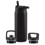 32-Oz ZULU Base Stainless Steel Water Bottle With 3 Lids