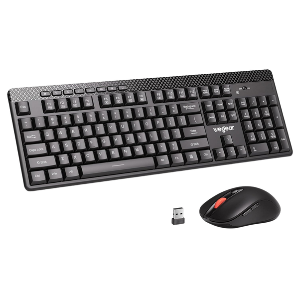 Wireless Keyboard And Mouse Combo With 8 Additional Shortcuts