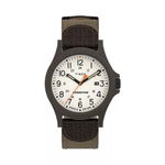 Timex Men's Expedition Scout Brown Leather Strap Quartz Watch