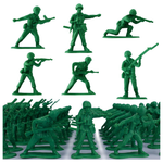 50-Count HAPTIME Plastic Green Army Men Toy Figures