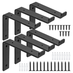 6-Pack Shelf Bracket 8" Heavy Duty (7.25" x 4" x 1.5")