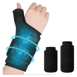 Wrist/Hand Ice Pack- Hot & Cold Gel Wrap (Black)