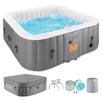 73" 4-6 Person Segmart Outdoor Inflatable Hot Tub Spa With Control Panel