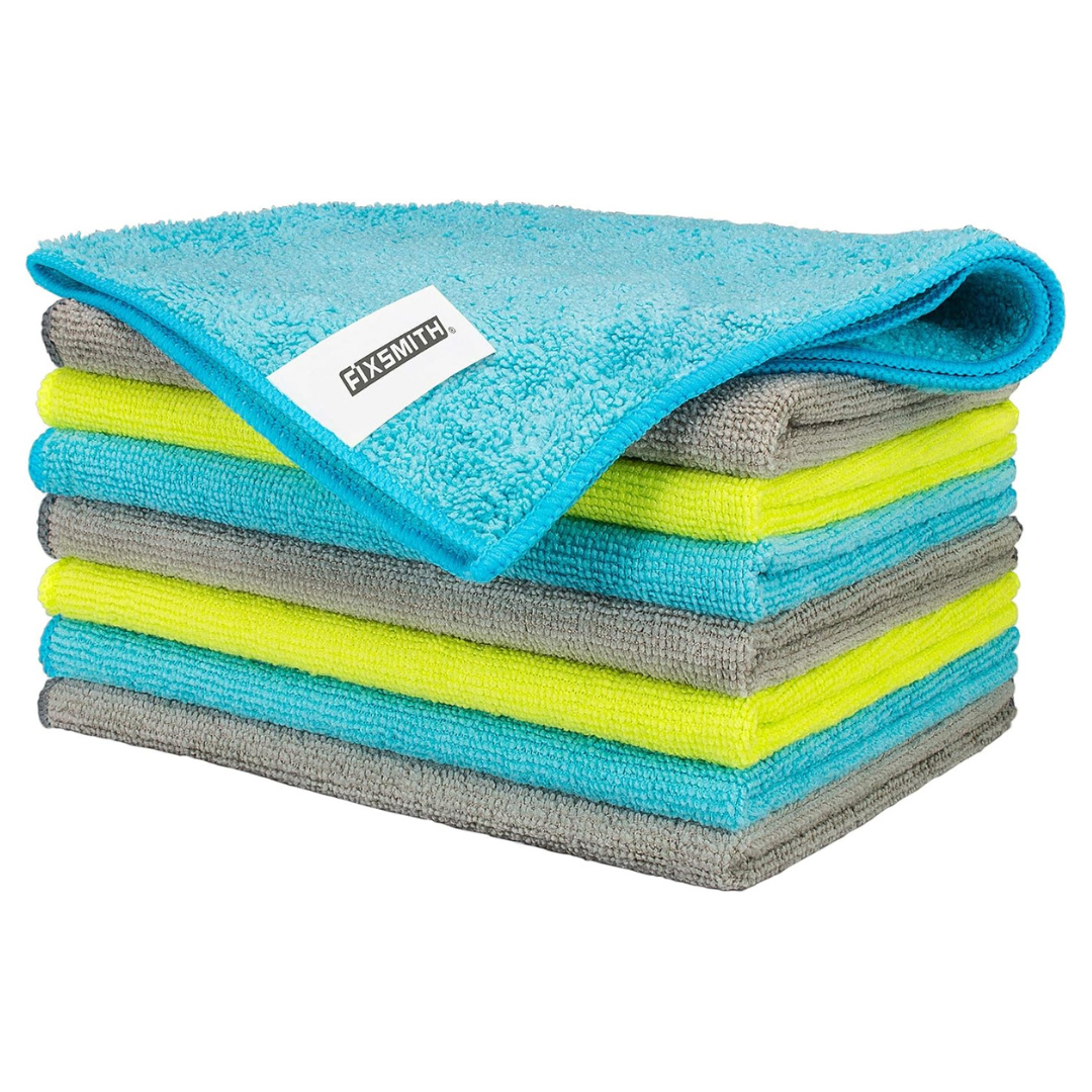 8-Pack 12" x 16" Absorbent Microfiber Cleaning Cloth