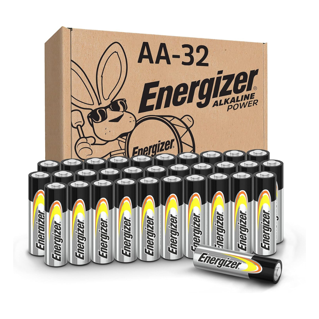 32-Count Energizer AA Alkaline Batteries