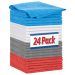 24-Pack Fixsmith 11.5" x 11.5" Microfiber Cleaning Towels