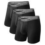 3-Pack Men's Comfort Fit Ultra-Soft Breathable Boxer Briefs