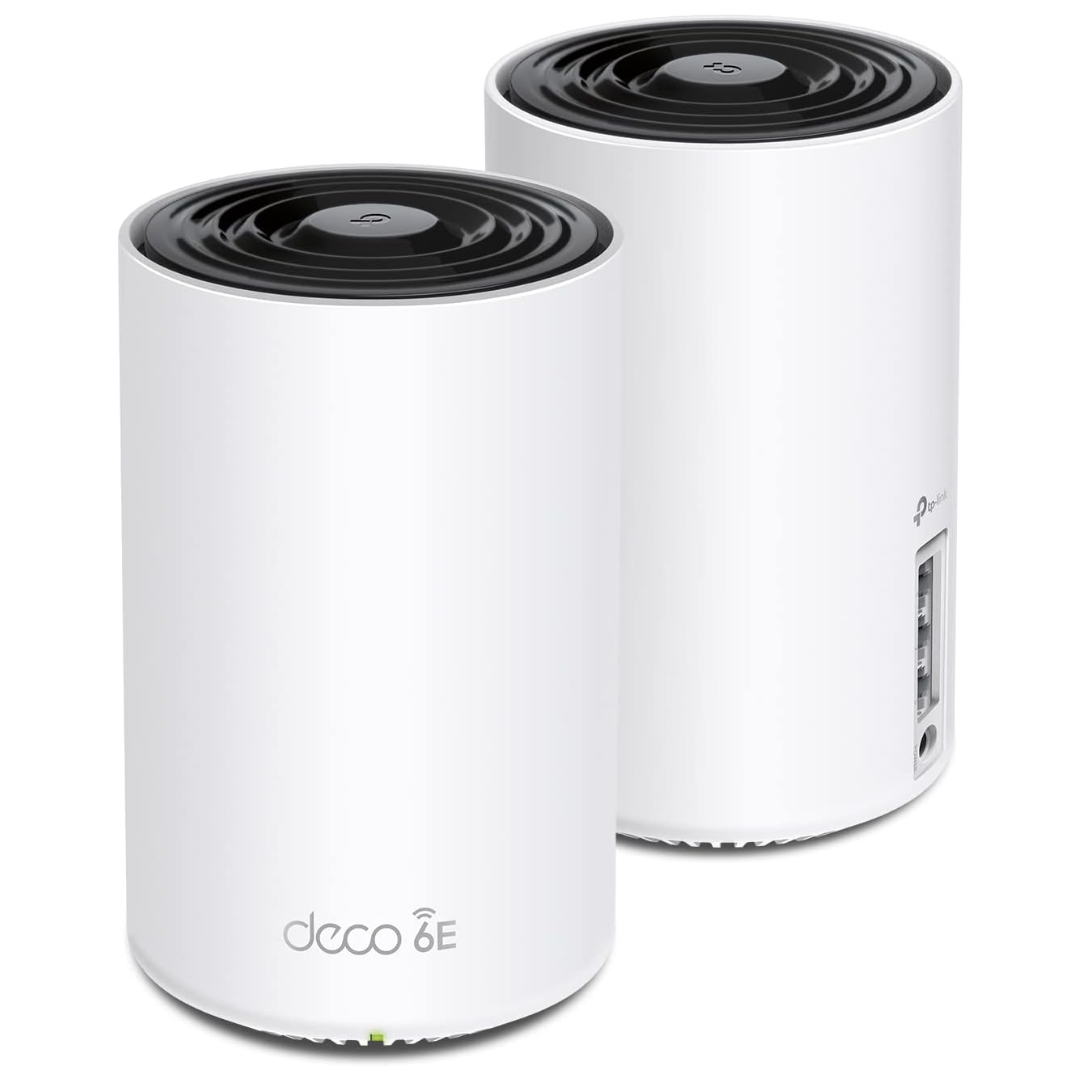 2-Pack TP-Link Deco AXE5400 Tri-Band WiFi 6E Mesh System