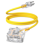 6FT Outdoor Extension Cord With 6 Outlets & On/Off Switch