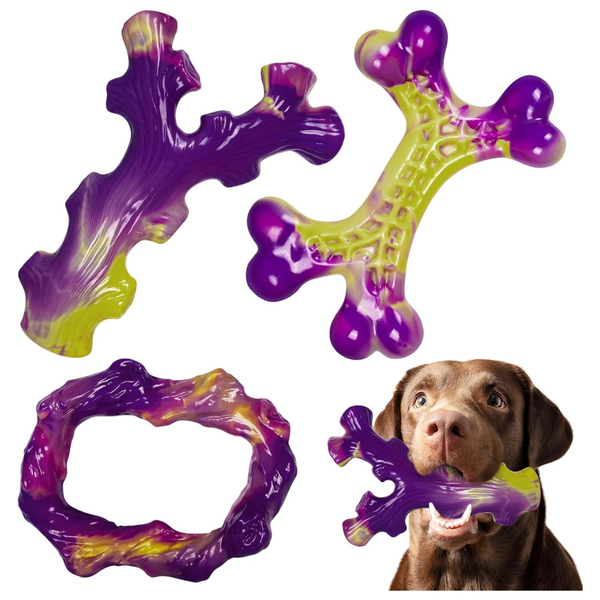 3-Pack Frienhund Tough Dog Toys For Aggressive Chewers (Various)