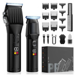 Solati Cordless Rechargeable Hair Clipper & Trimmer Set W/Accessories