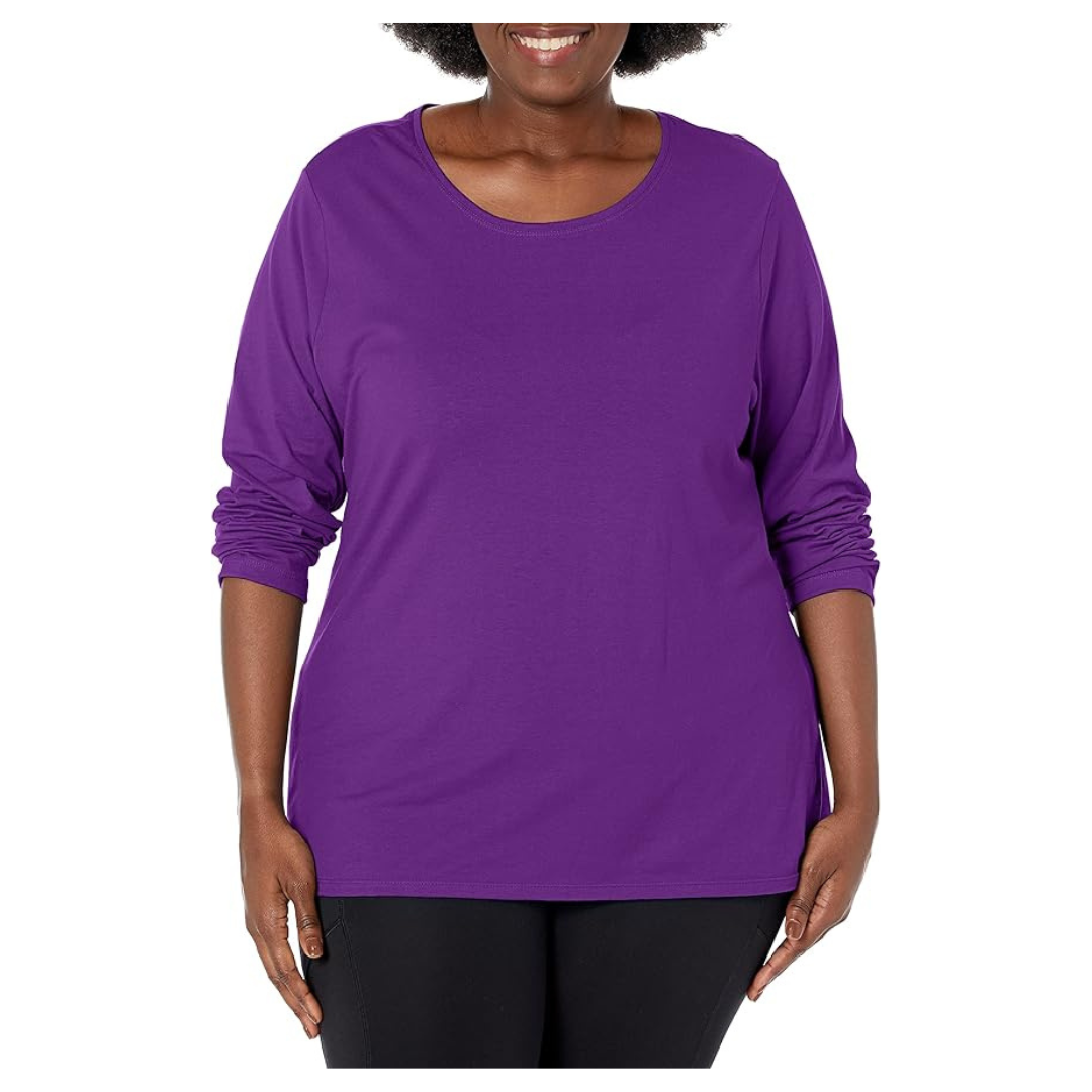 Hanes Just My Size Women's Jersey Relax Crew T-Shirt (Various)