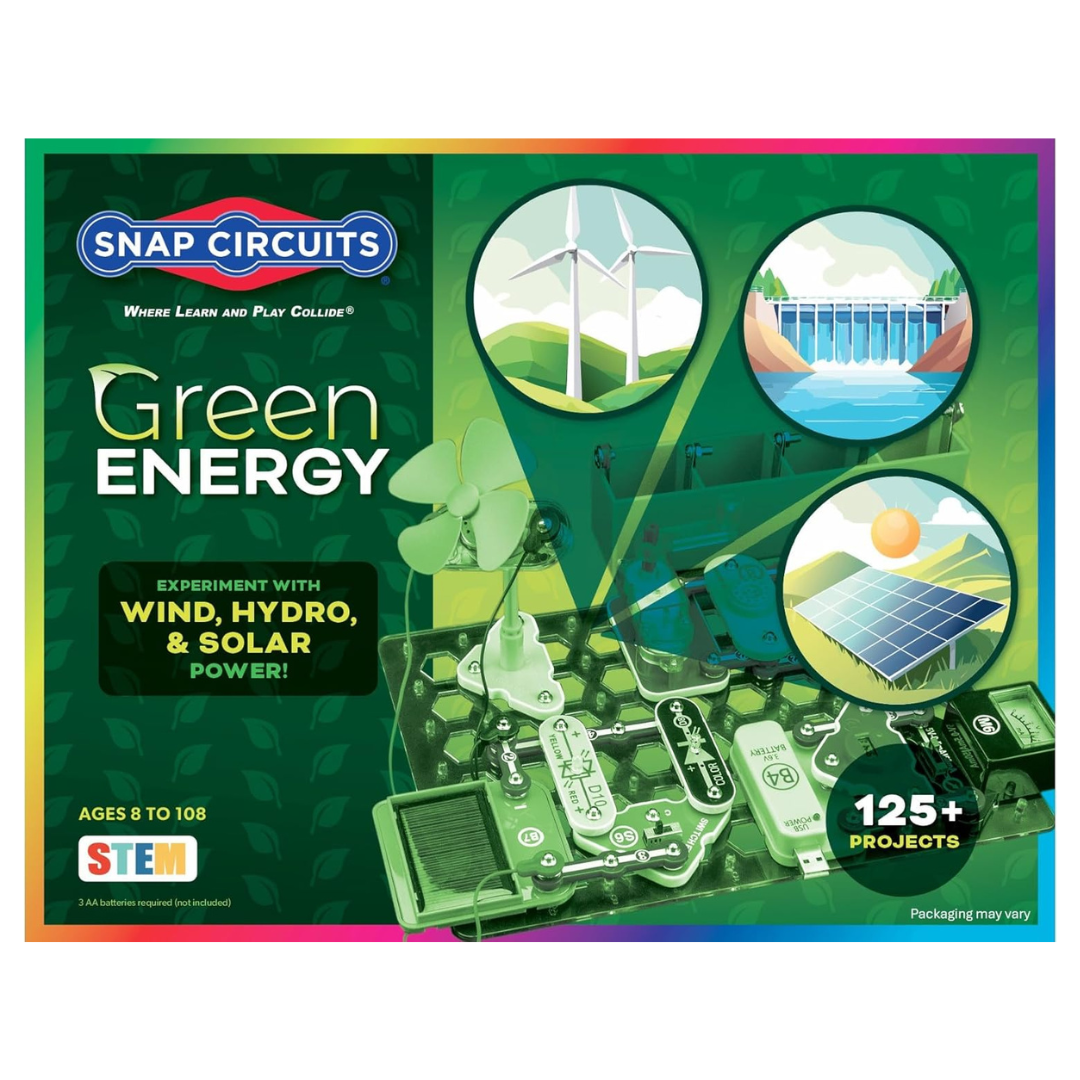 Snap Circuits Green Energy Electronics Exploration Kit