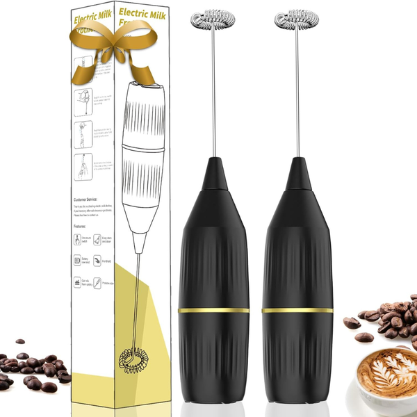 2-Pack Easy Clean Milk Frother Wand (2 Colors)