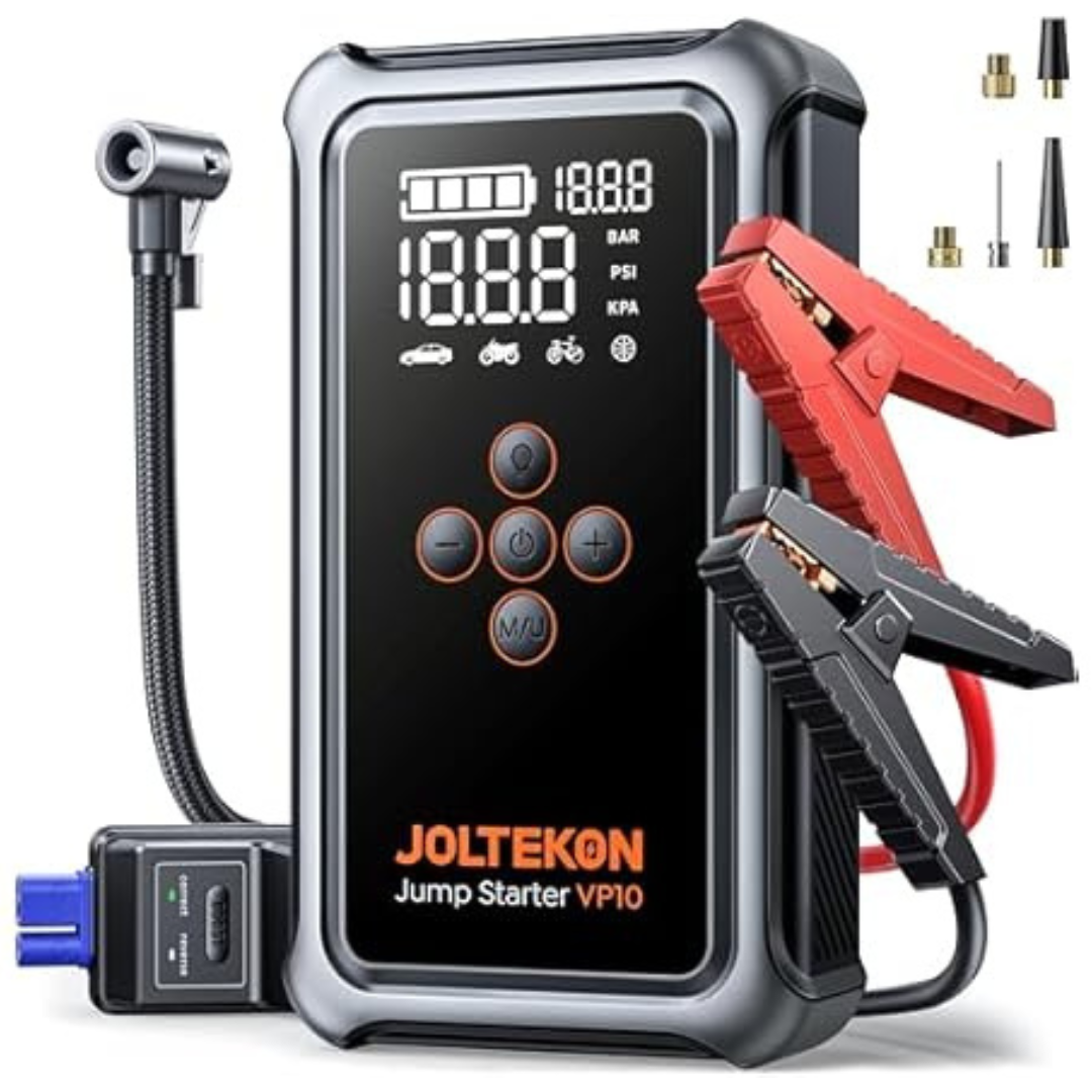 Joltekon 5000A Portable Car Battery Jumper Starter with Air Compressor