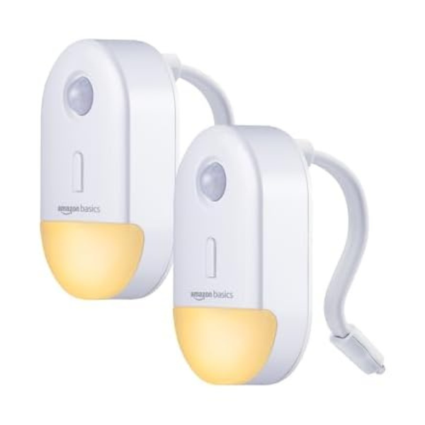 2-Pack Amazon Basics Color Changing LED Toilet Bowl Motion Sensor Light