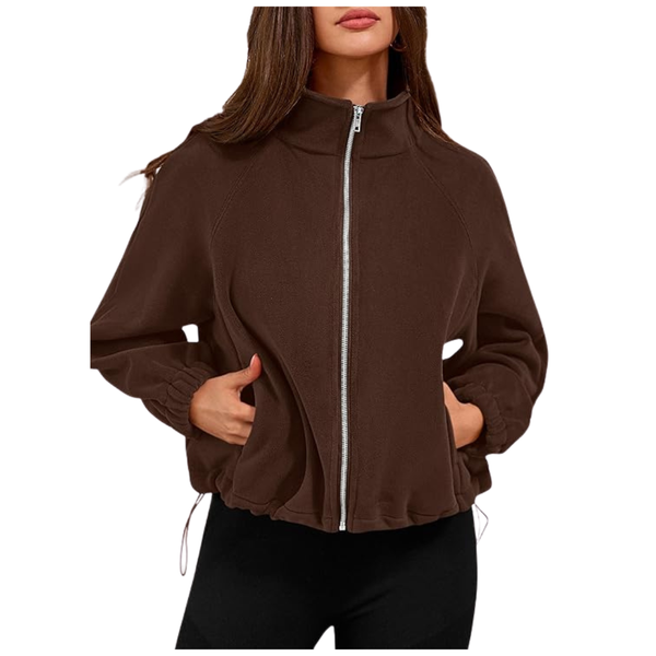 Women's Winter Sherpa Fleece Cropped Jacket (Various)