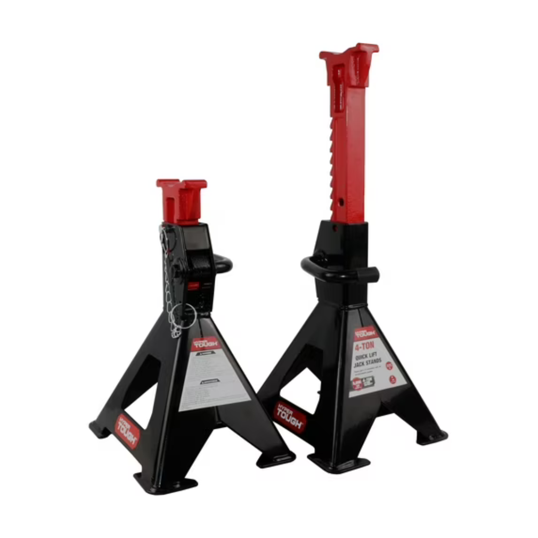 Hyper Tough 4-Ton Capacity Steel Quick Lift Jack Stand