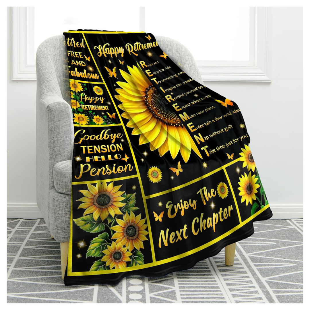 50" x 60" Jekeno Sunflower Blanket