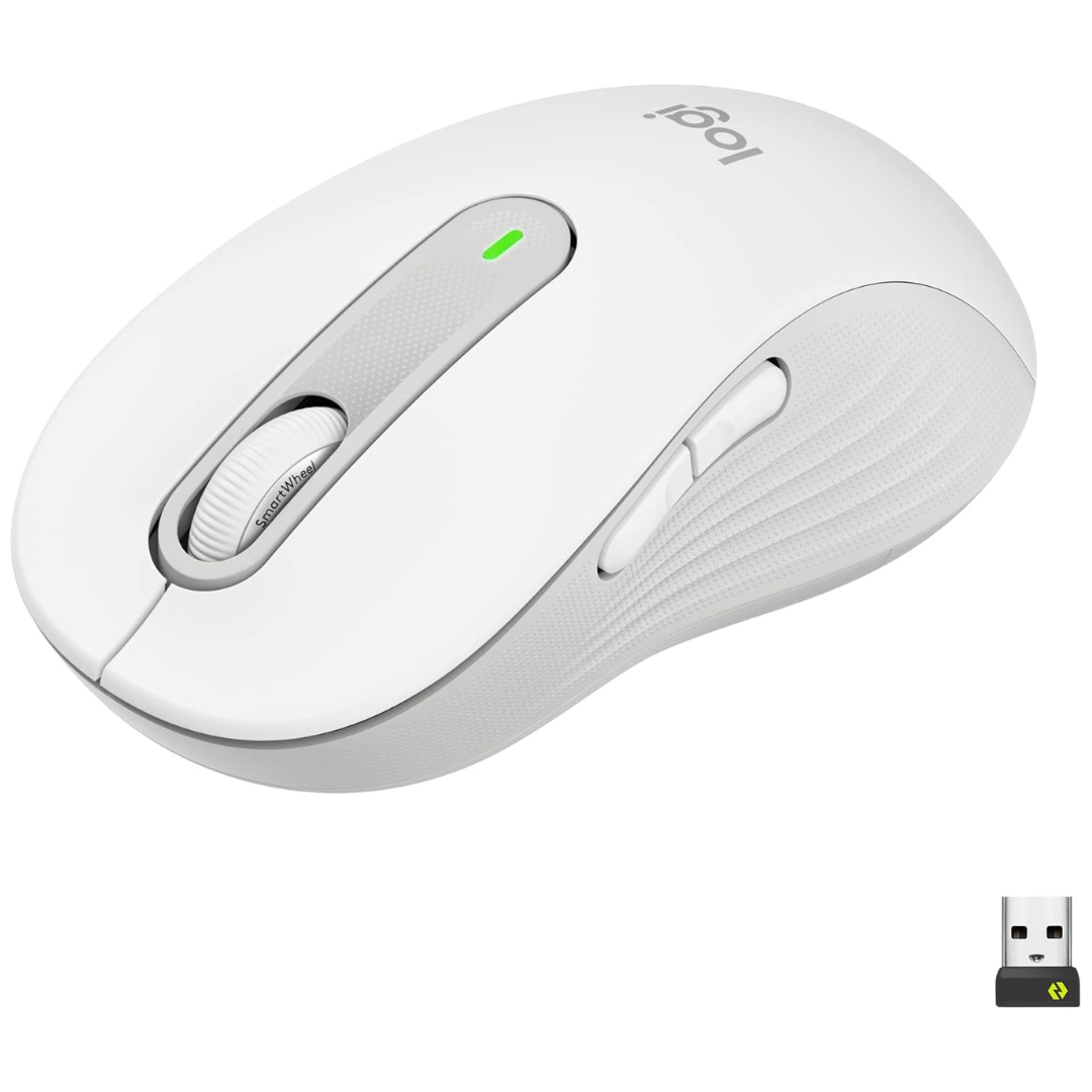 Logitech Wireless Mouse Signature M650 L Full Size (Off White)